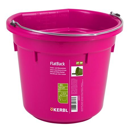 Wiadro FlatBack, 20 l, różowy, Kerbl