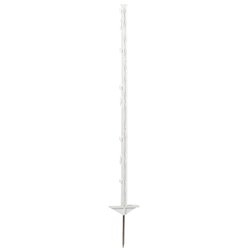 Palik ogrodzeniowy z polipropylenu BASIC, 105 cm, biały,  podw. stopka, 20 szt., Kerbl