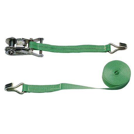 Pas transportowy z napinaczem, 6m x 25mm, 1500 kg, 1,5 kN, zielony, Kerbl Works