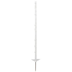 Palik ogrodzeniowy z polipropylenu BASIC, 105 cm, biały, podw. stopka, 50 szt, Kerbl
