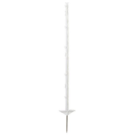 Palik ogrodzeniowy z polipropylenu BASIC, 105 cm, biały, podw. stopka, 50 szt, Kerbl