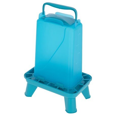 Karmidło dla drobiu prostokątne 3,5 l, plastikowy, niebieskie, Kerbl