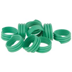 Opaska spiralna dla drobiu, 20 mm, zielony, 100 szt., Kerbl
