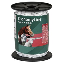 Plecionka ogrodzeniowa ECONOMY, 200 m, biała, AKO