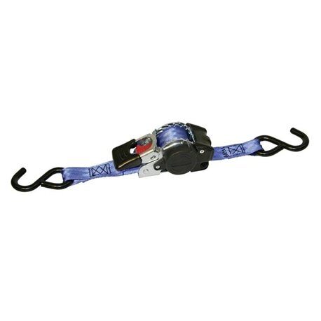 Pas transportowy z napinaczem i funkcją zwijania, 1,8m x 25mm, 600 kg, 0,78 kN, niebieski, Kerbl Works
