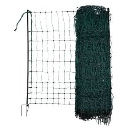 Siatka elektryczna dla drobiu, 25 m, 106 cm, podw. szpic, zielony, Kerbl