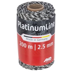 Plecionka ogrodzeniowa Platinum Line 2,5mm x 200m, biało-czarna, AKO