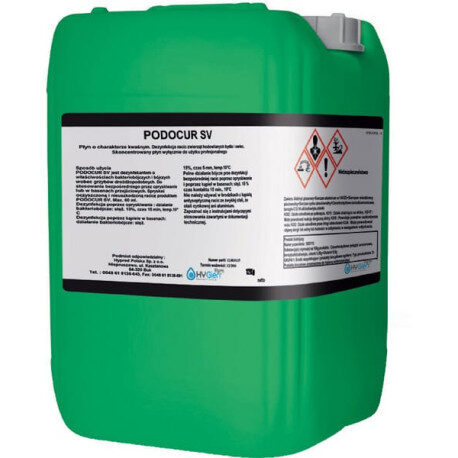 PODOCUR SV - Kwaśny płyn do dezynfekcji racic, 6 kg