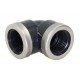 Kolano PVC 90° 1" z pierścieniami ze stali nierdzewnej 103.0010 Suevia