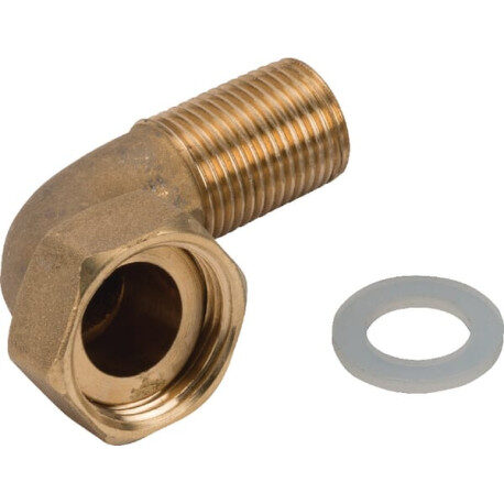 Kolano przyłączeniowe do poideł 3/4" GW x 1/2" GZ 102.0039 Suevia