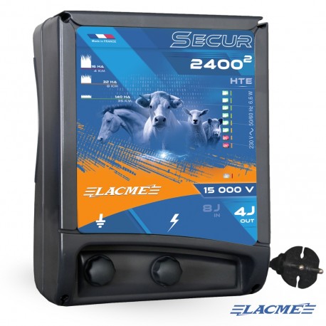 Pastuch elektryczny sieciowy 4 J Lacme SECUR 2400² HTE
