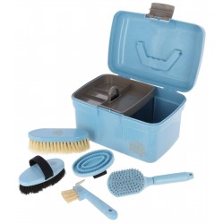 Zestaw do czyszczenia konia Waterlily z akcesoriami pastelowy niebieski MAGICBRUSH | EAN 4018653396278