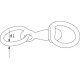 Krętlik do łańcucha, śr. 4 mm Kerbl 4018653123300