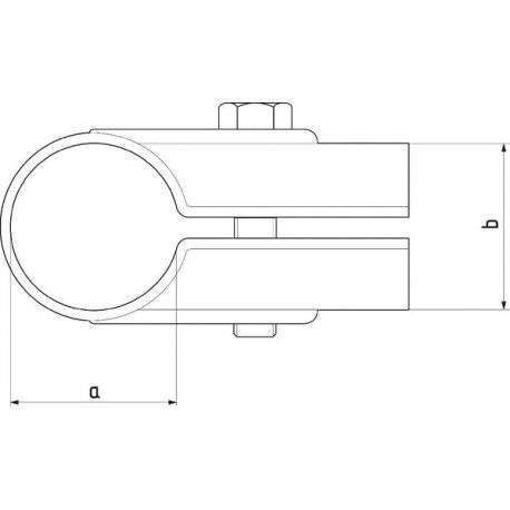 Obejma T otwarta, 2-1/2"x1-1/2"