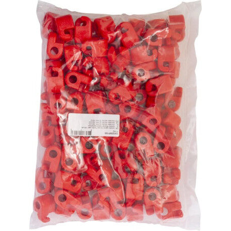 Izolatory do pastucha na słupek 12 mm czerwone 100 szt.