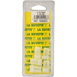 Oryginalne filtry do poideł La Buvette, 1090931 zestaw 5 sztuk (blister). Pasują do BABYLAC T, F25, F30, F40, F60, F130 INOX i F