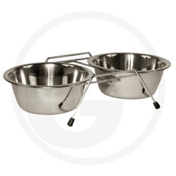 Stojak z miskami dla psa i kota 2 × 450 ml Kerbl
