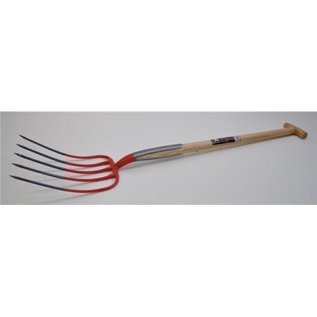 Widły gospodarcze ze skuwką, 5-zębne oprawne T 90 cm