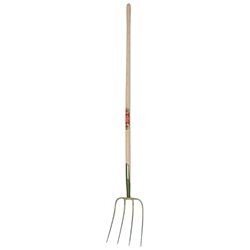 Widły do obornika oprawne 4-zębne ze skuwką SHW 330 × 250 mm
