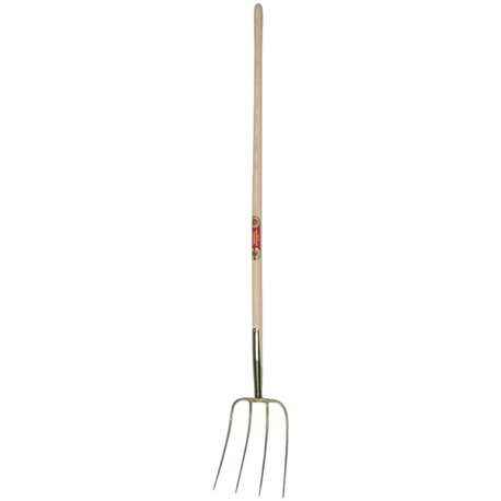 Widły do obornika oprawne 4-zębne ze skuwką SHW 330 × 250 mm