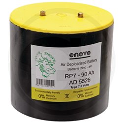 Bateria sucha cynkowo-powietrzna do elektryzatora 7,5 V 90 Ah okrągła