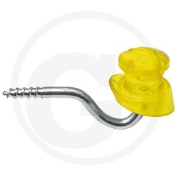 Izolator pierścieniowy wkręcany żółty do taśmy 10 mm 25 szt.
